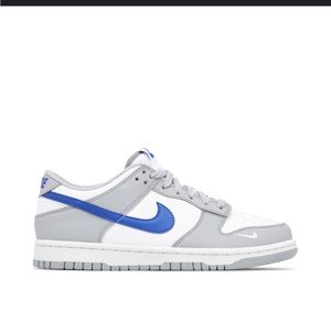 Nike dunk low mini swoosh- wild grey- kids